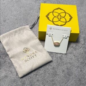 Kendra Scott Pink and Gold Necklace